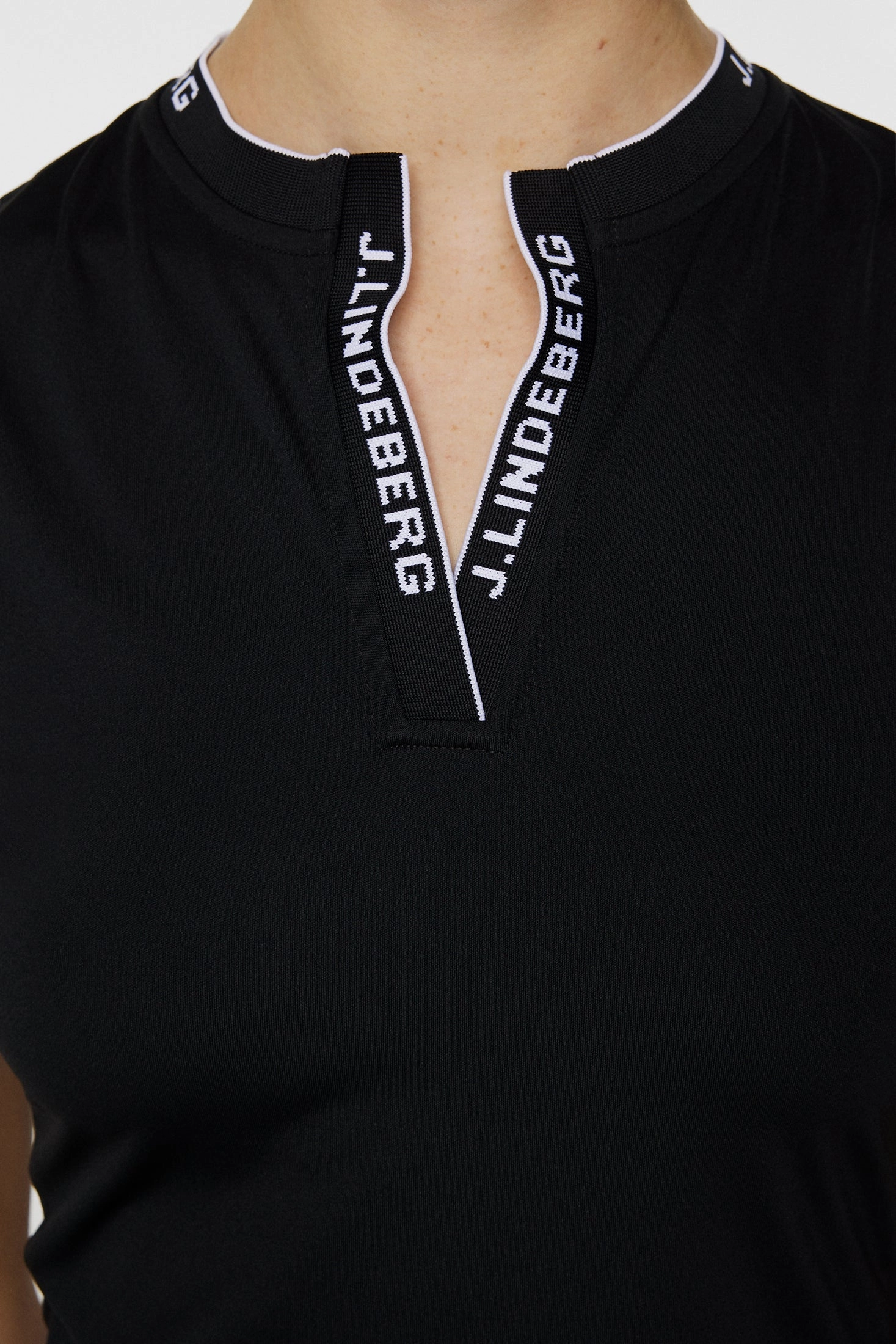 J.Lindeberg Women's LEYA Sleeveless Polo - BLACK J.Lindeberg Men's Apparel