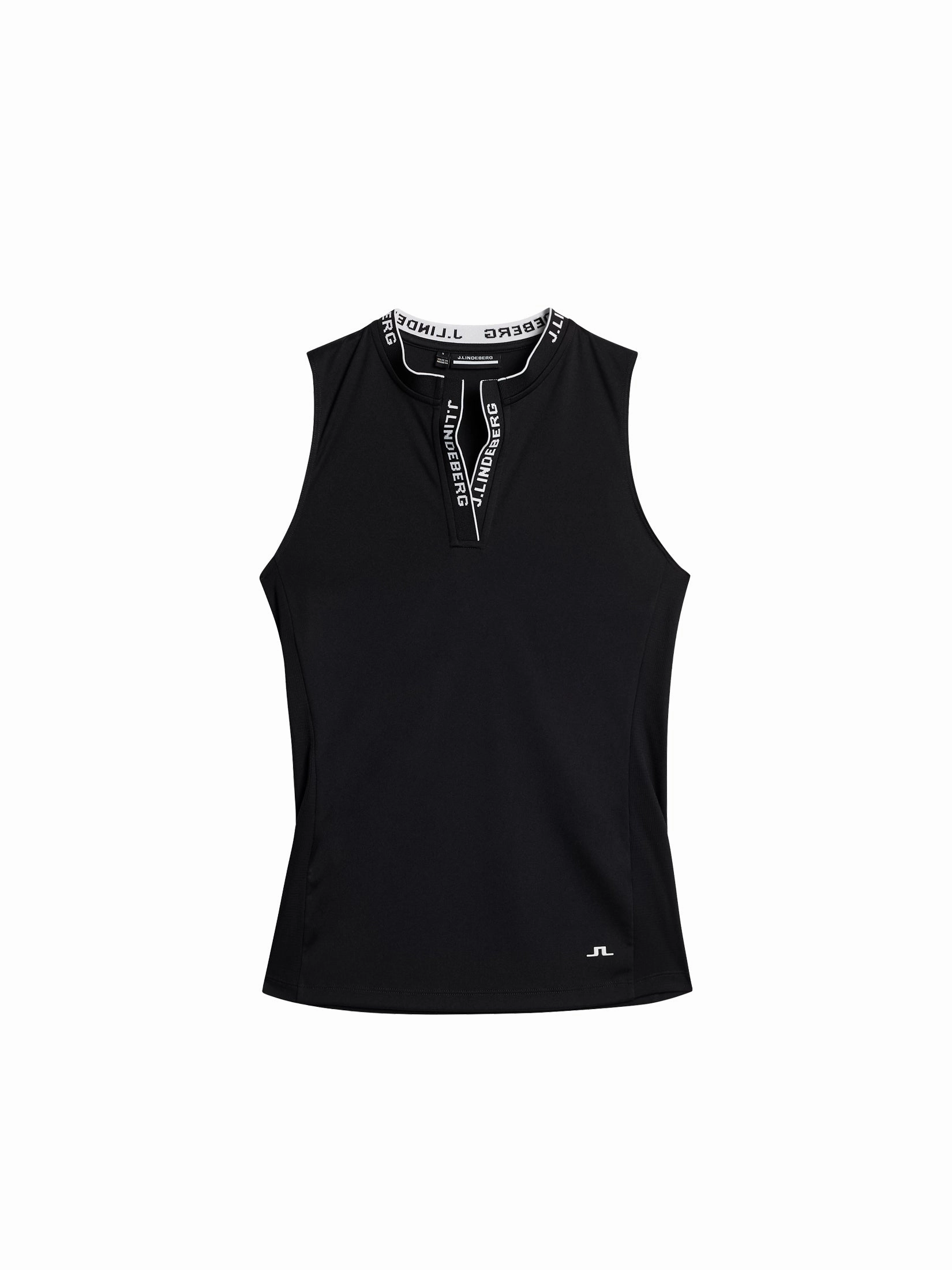 J.Lindeberg Women's LEYA Sleeveless Polo - BLACK J.Lindeberg Men's Apparel