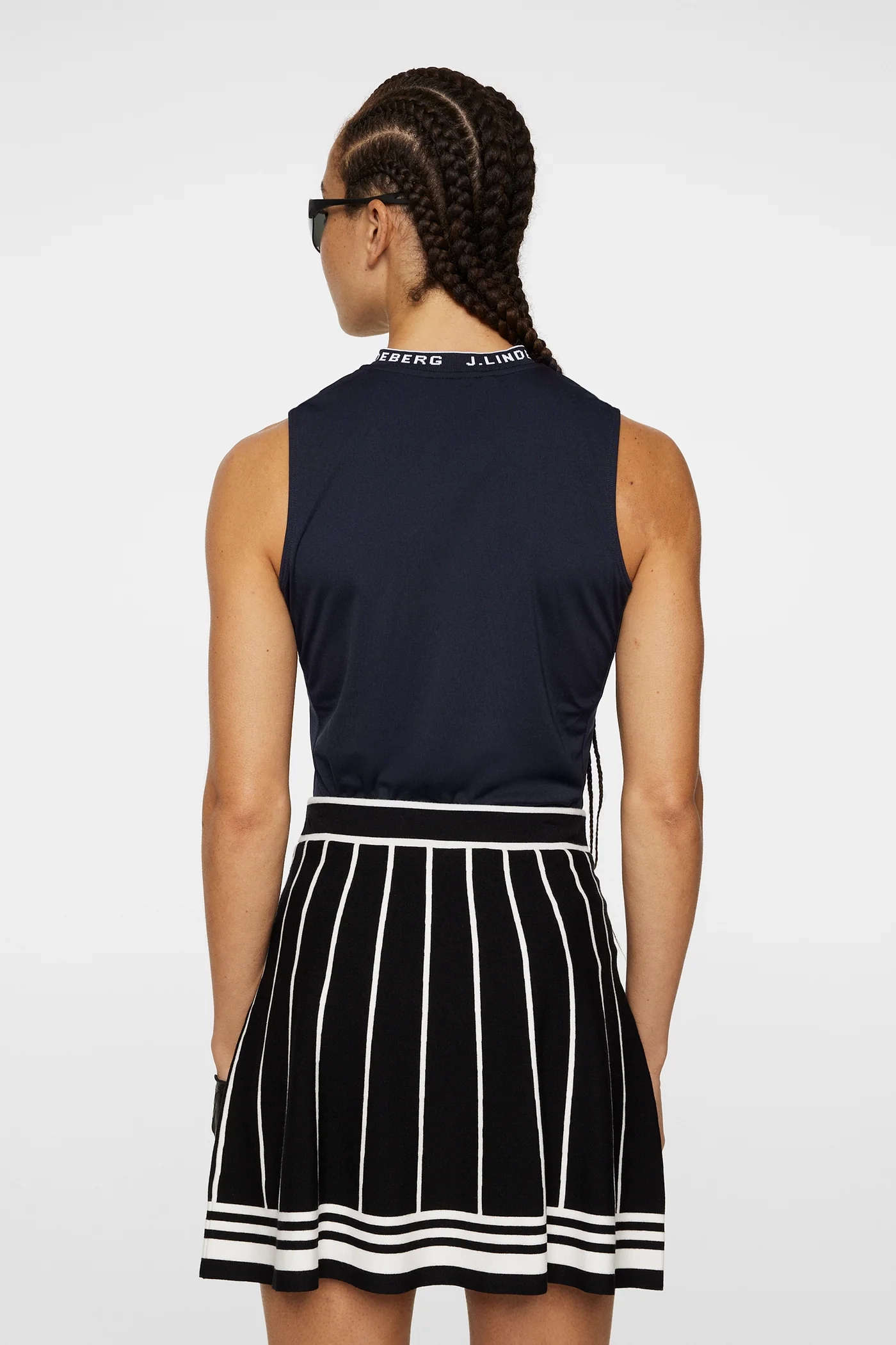 J.Lindeberg Women's LEYA Sleeveless Polo - JL NAVY J.Lindeberg Men's Apparel