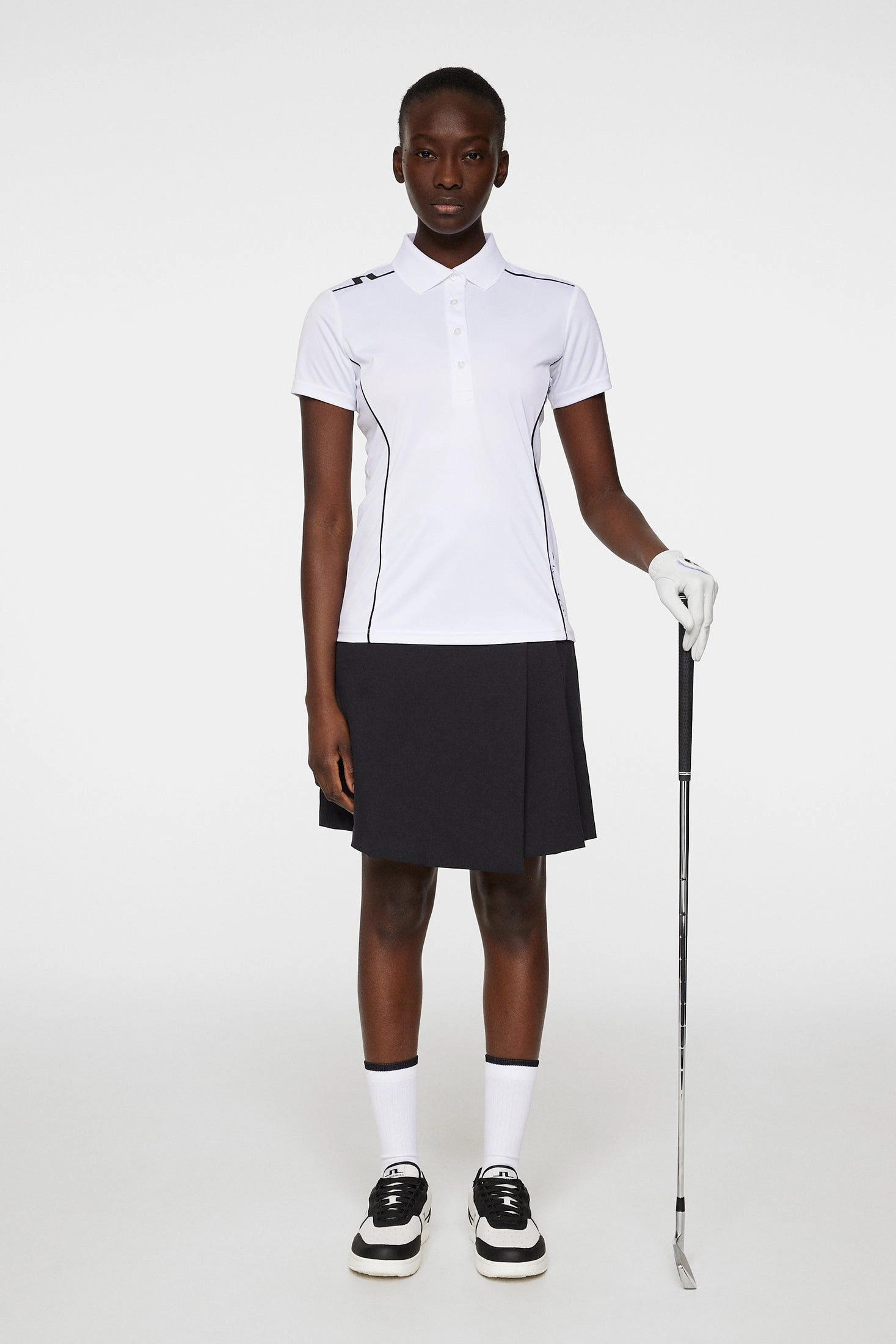 J.Lindeberg Women's LEYLA Polo - WHITE J.Lindeberg Men's Apparel
