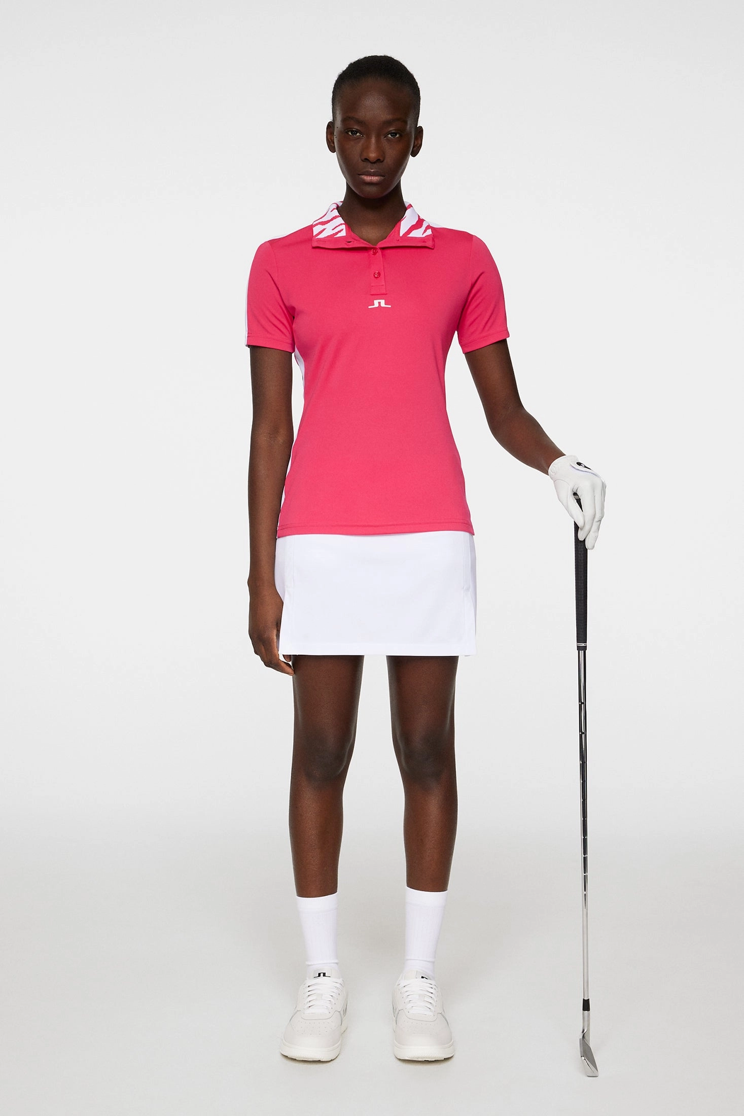 J.Lindeberg Women's PIP Polo - AZALEA J.Lindeberg Men's Apparel