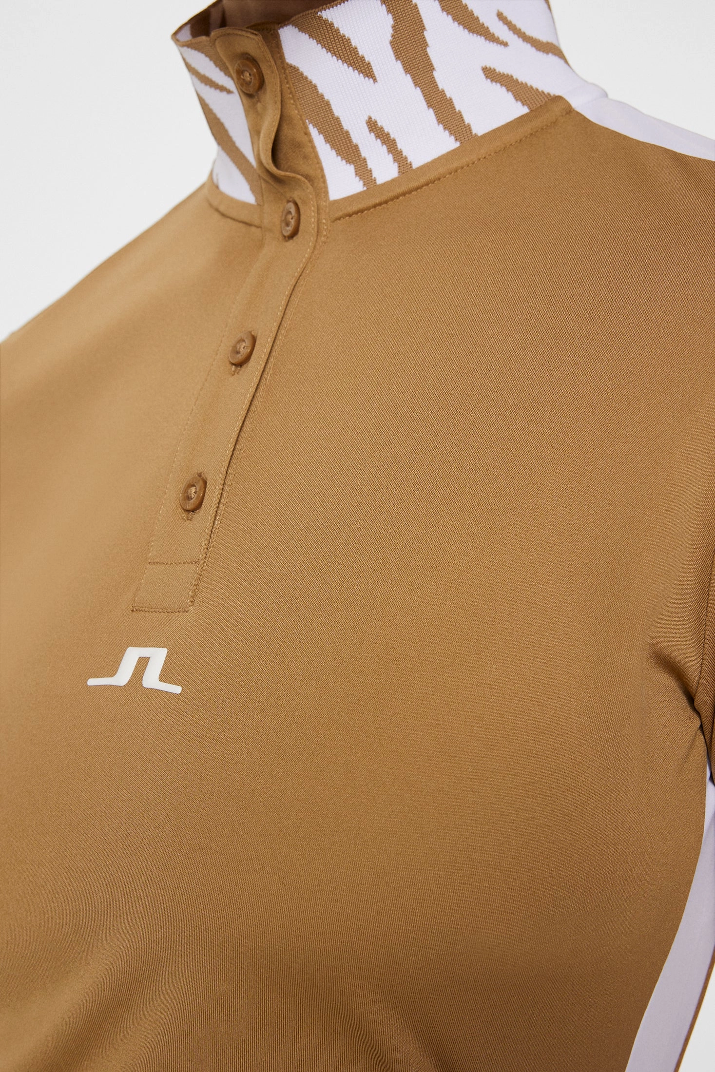 J.Lindeberg Women's PIP Polo - TIGERS EYE J.Lindeberg Men's Apparel