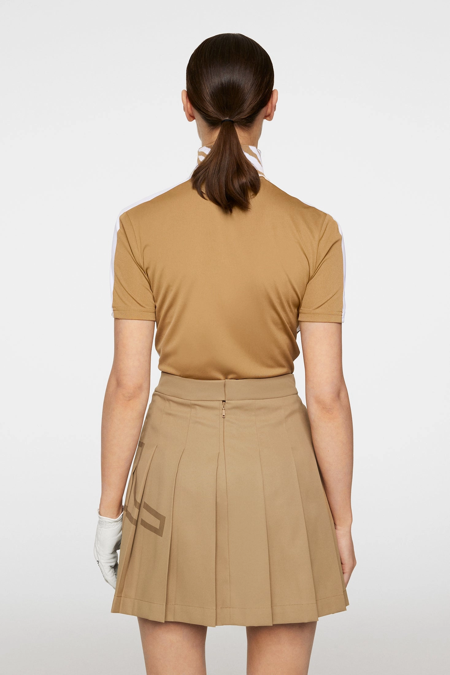 J.Lindeberg Women's PIP Polo - TIGERS EYE J.Lindeberg Men's Apparel