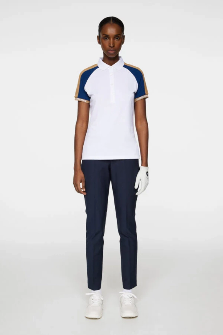 J.Lindeberg Women's PRIYA Polo - WHITE J.Lindeberg Men's Apparel