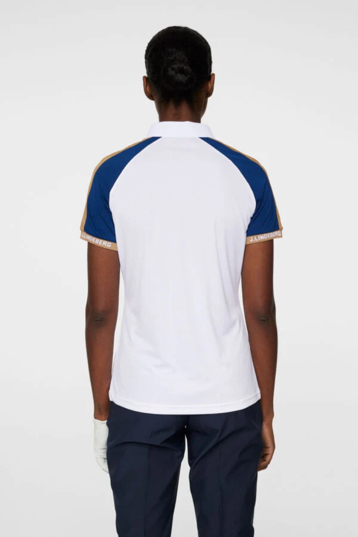 J.Lindeberg Women's PRIYA Polo - WHITE J.Lindeberg Men's Apparel