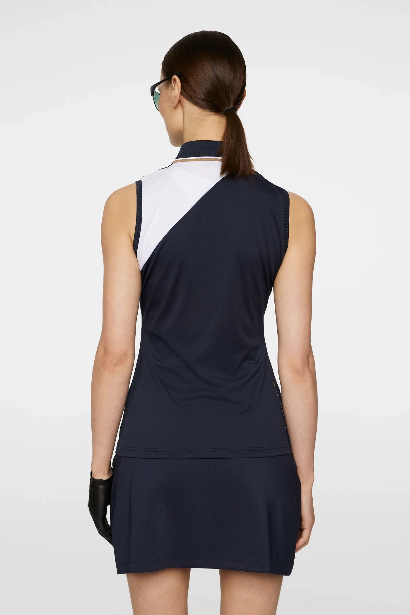 J.Lindeberg Women's SWING Sleeveless Polo - JL NAVY J.Lindeberg Men's Apparel