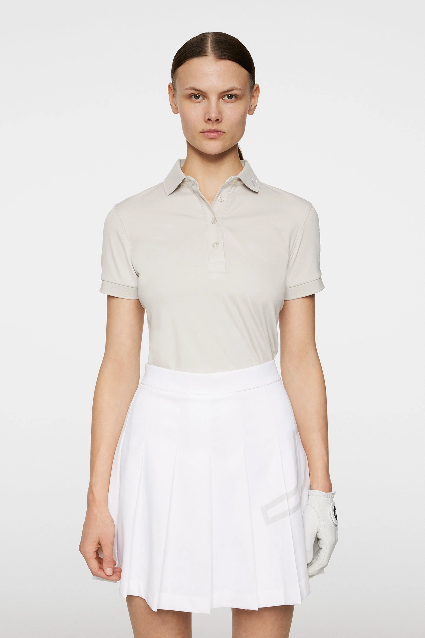 J.Lindeberg Women's TOUR TECH Polo - MOONBEAM J.Lindeberg Men's Apparel