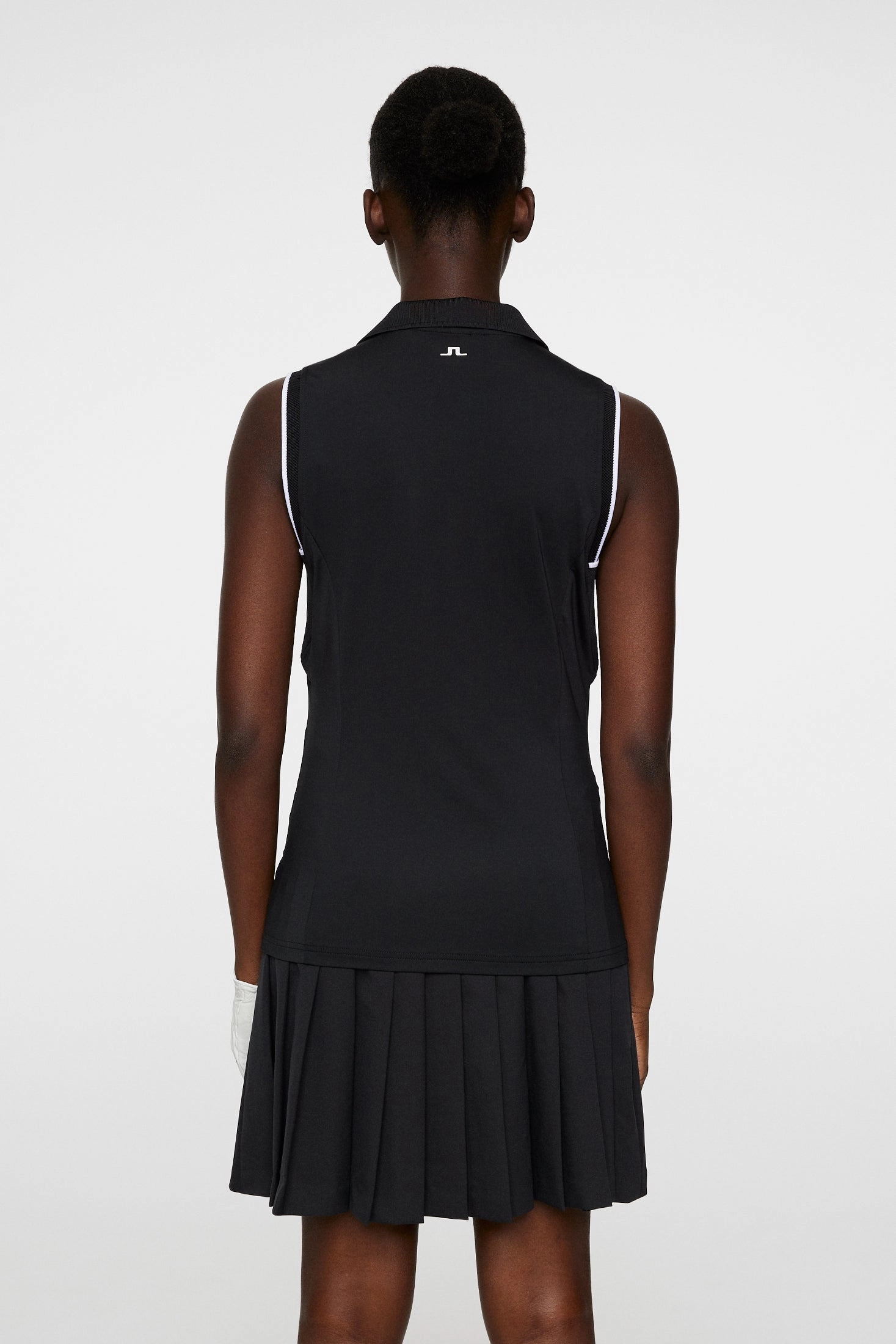 J.Lindeberg Women's VIOLA Sleeveless Polo - BLACK J.Lindeberg Men's Apparel