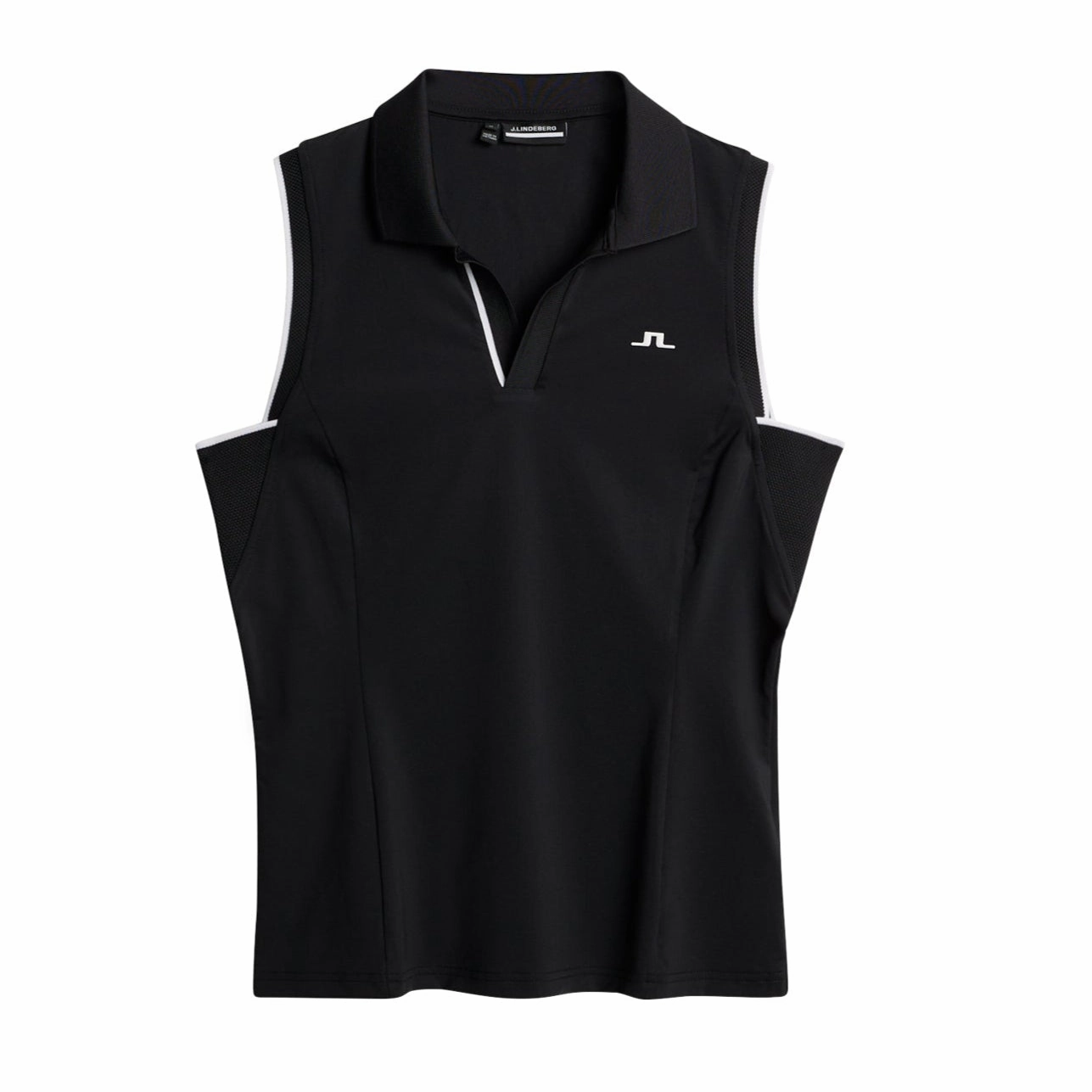 J.Lindeberg Women's VIOLA Sleeveless Polo - BLACK J.Lindeberg Men's Apparel