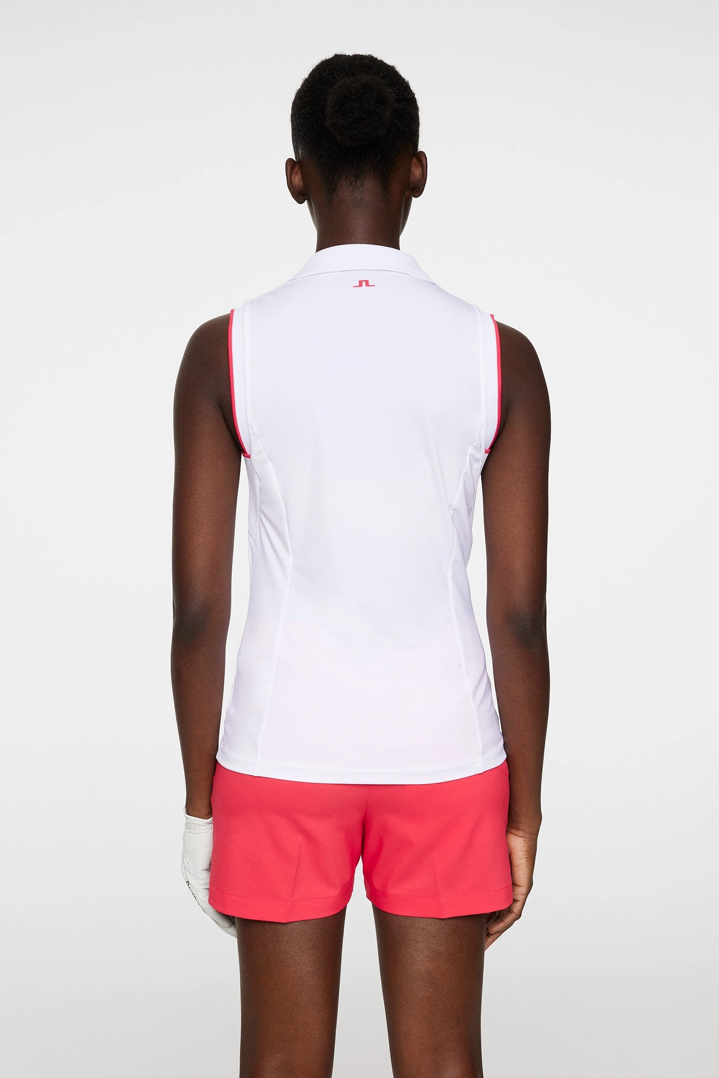 J.Lindeberg Women's VIOLA Sleeveless Polo - WHITE J.Lindeberg Men's Apparel
