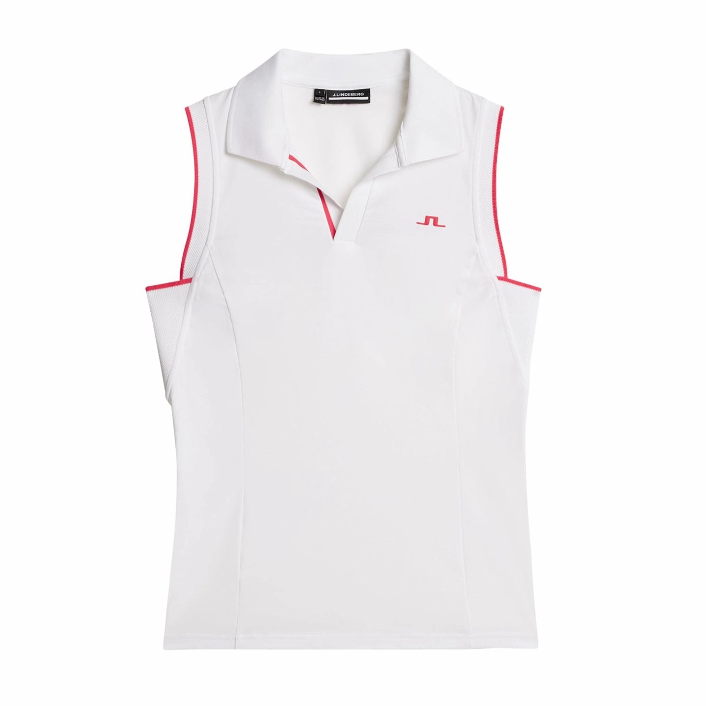 J.Lindeberg Women's VIOLA Sleeveless Polo - WHITE J.Lindeberg Men's Apparel