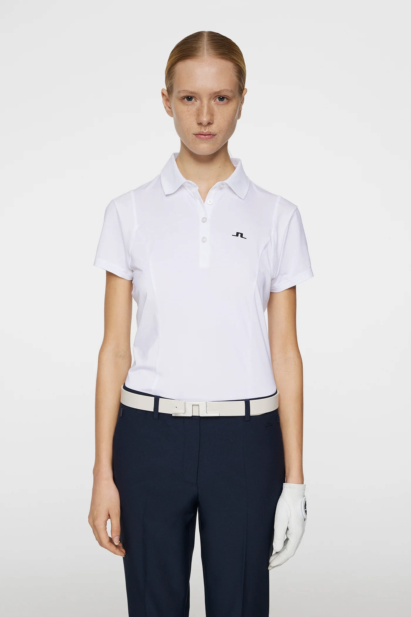 J.Lindeberg Women's ZURI Polo - WHITE J.Lindeberg Men's Apparel
