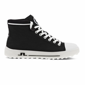 J.Lindeberg x Ecco Mens Tray High Top Golf Shoes - BLACK J.Lindeberg men's golf clothing