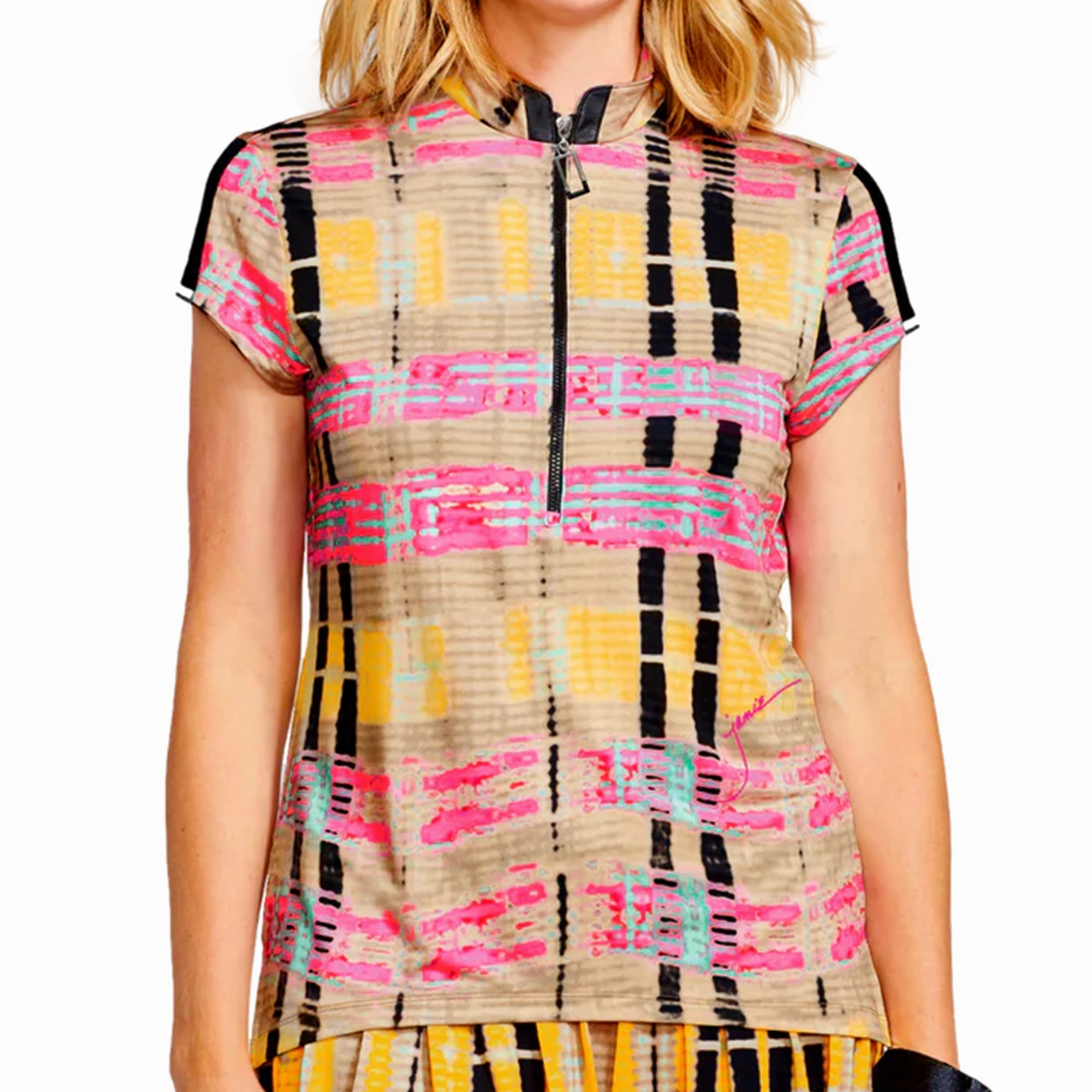Jamie Sadock Short Sleeve Polo - Outlander Jamie Sadock women's golf fashion