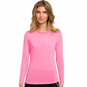 Jamie Sadock Sunsense SPF30 Crew Layer Top Jamie Sadock women's golf fashion