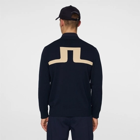 Jarred Knitted Cardigan JL Navy Premium J.Lindeberg menswear