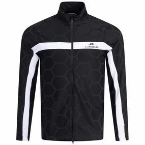 Jarvis Jacquard Tour Mid Layer Causeway Black Premium J.Lindeberg menswear