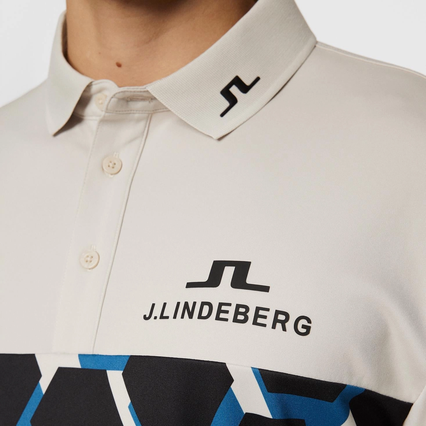 Jeffrey Tour Polo Causeway Blue J.Lindeberg Golfwear for Men