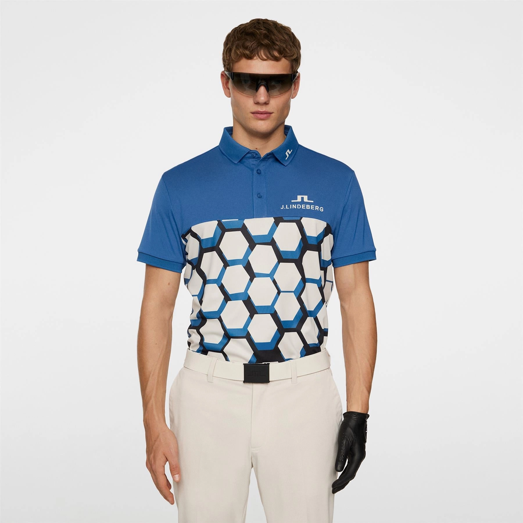 Jeffrey Tour Polo Causeway Moonbeam Black Premium J.Lindeberg menswear
