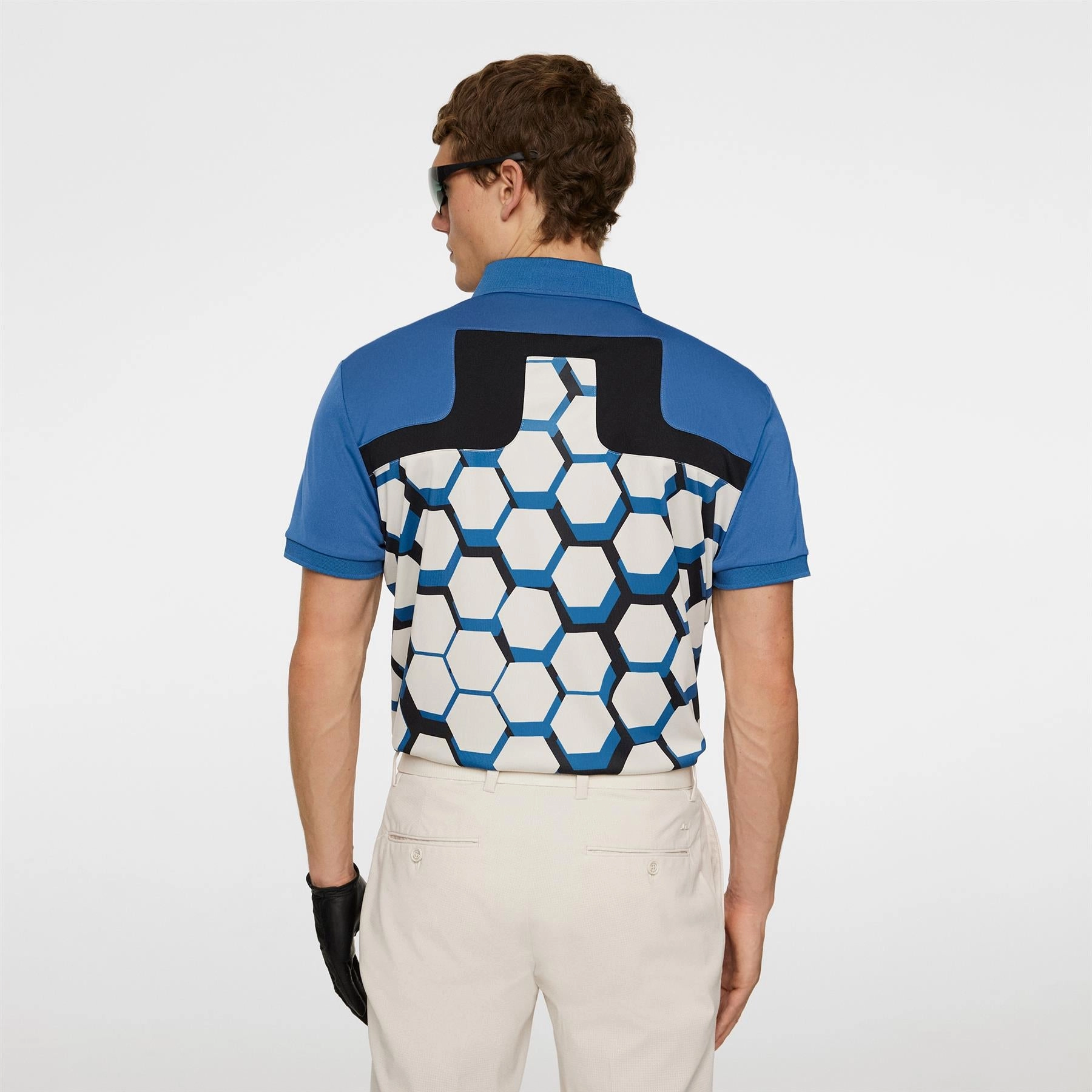 Jeffrey Tour Polo Causeway Moonbeam Black J.Lindeberg Golfwear for Men