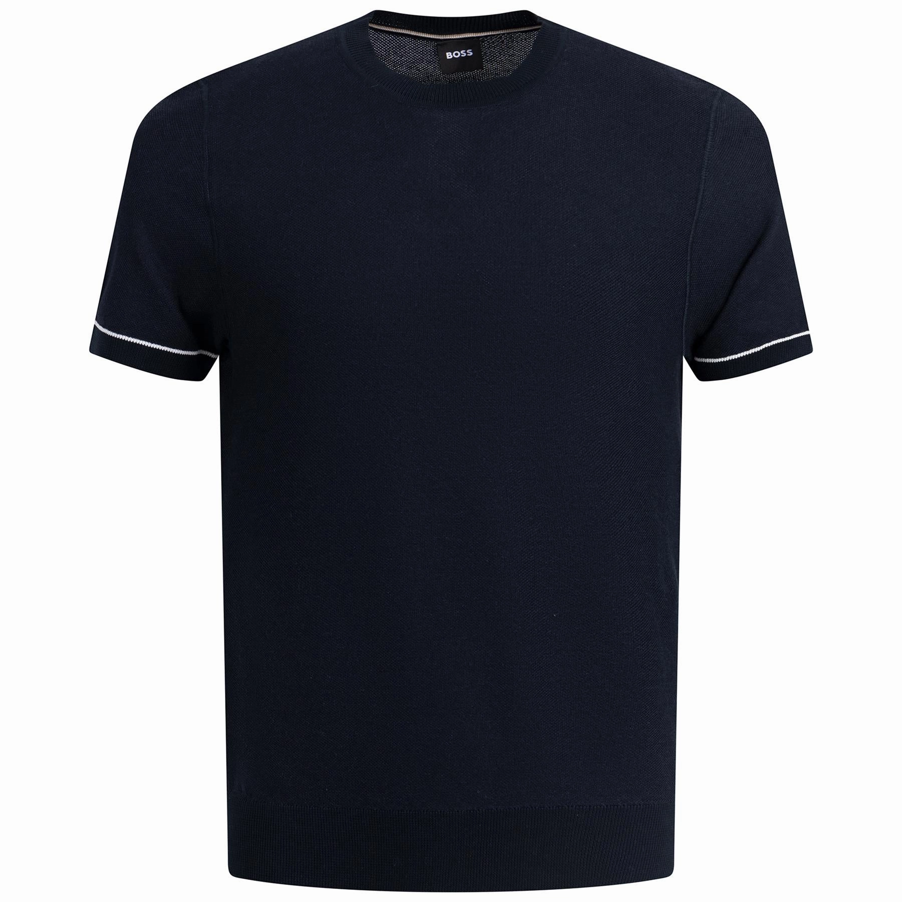 Jianfranco T-Shirt Dark Blue Boss men's fashion and office attire