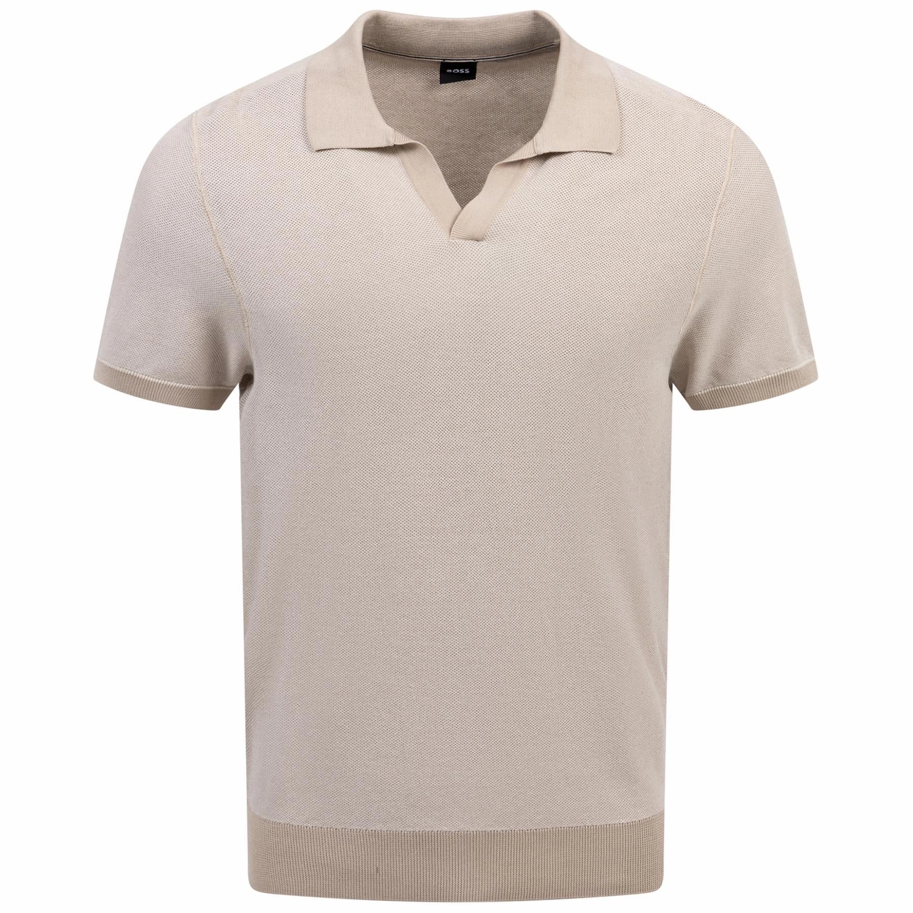 Jianluca Cotton Polo Open White Boss men's fashion and office attire
