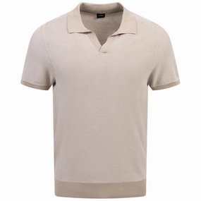 Jianluca Cotton Polo Open White Boss men's fashion and office attire