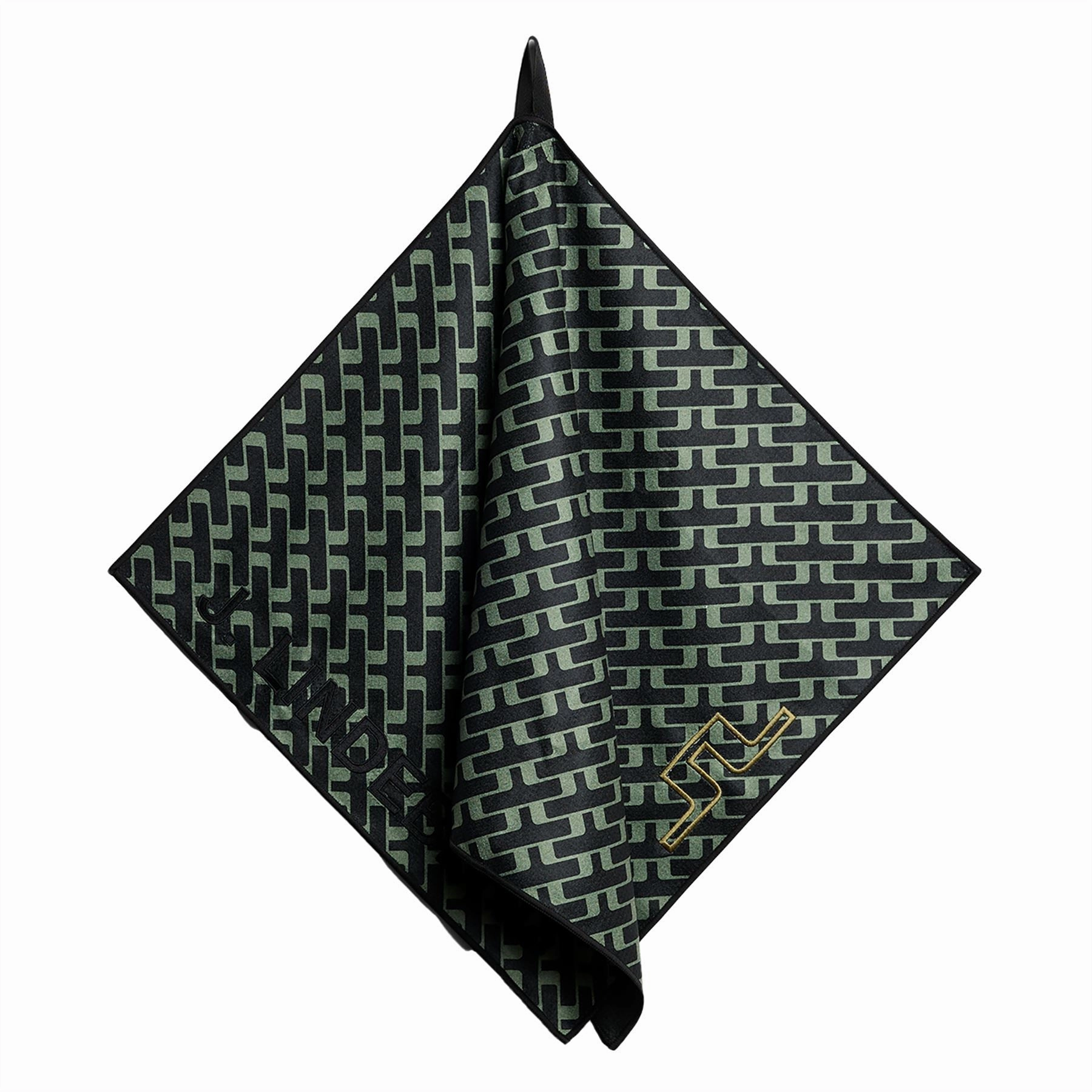 JL Printed Towel Tour Geo Olive Premium J.Lindeberg menswear