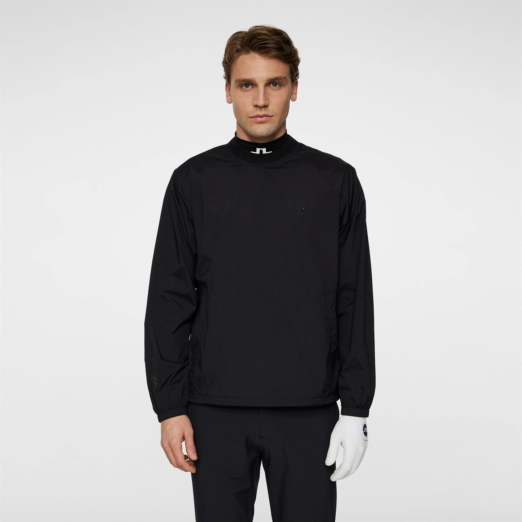 JL Pro Crew Neck Windbreaker Black Premium J.Lindeberg menswear