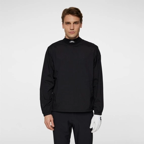 JL Pro Crew Neck Windbreaker Black Premium J.Lindeberg menswear