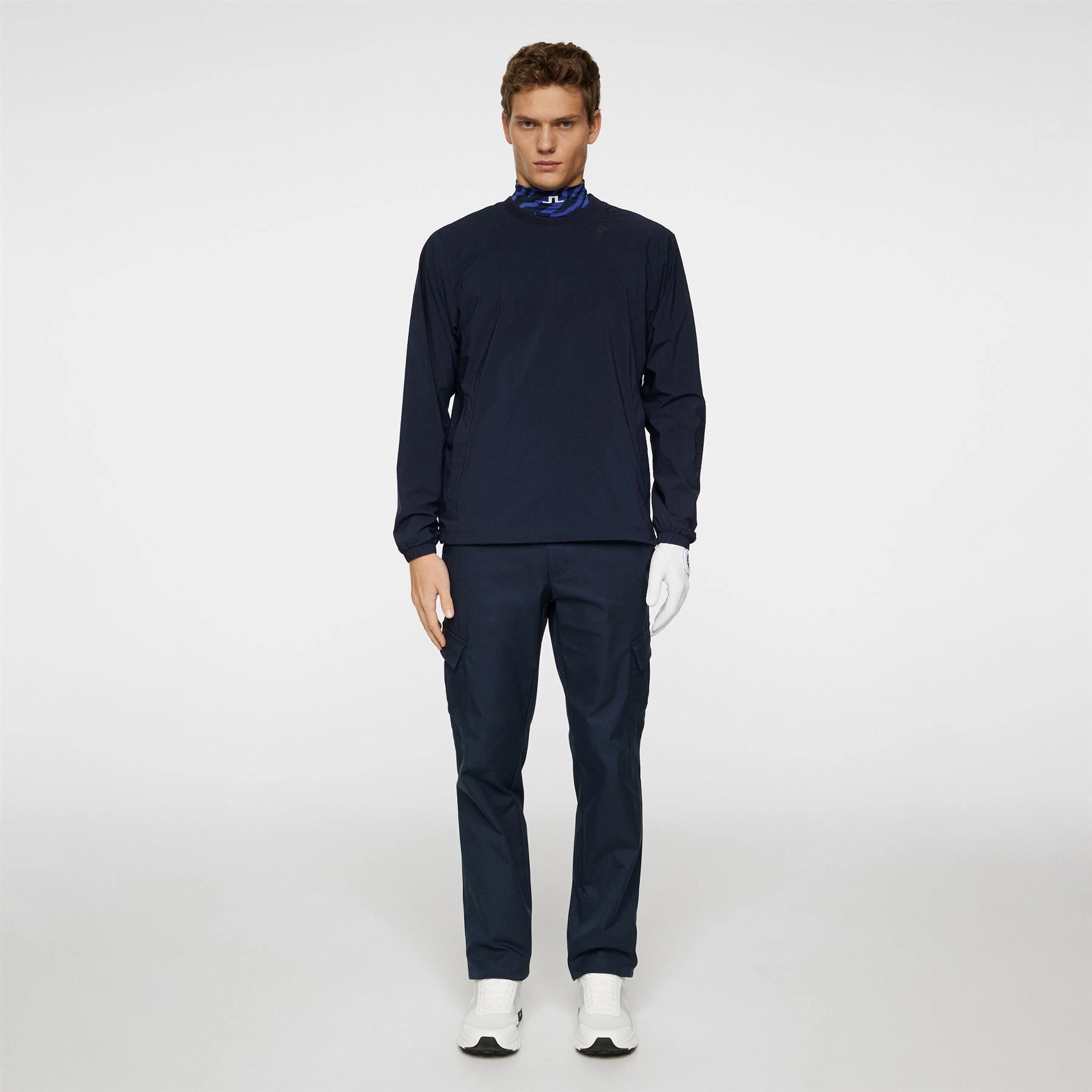 JL Pro Crew Neck Windbreaker Navy J.Lindeberg Golfwear for Men