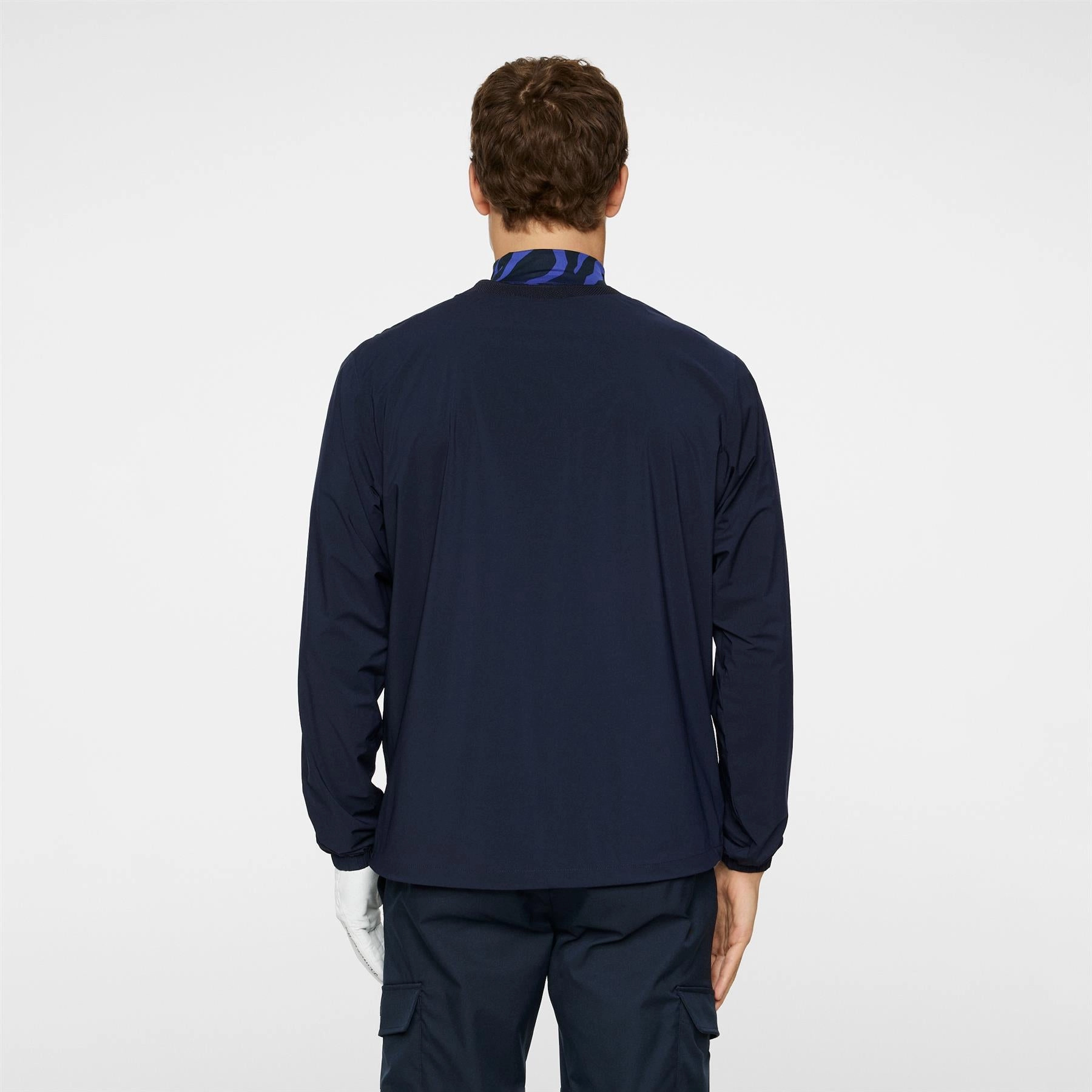 JL Pro Crew Neck Windbreaker Navy J.Lindeberg Golfwear for Men