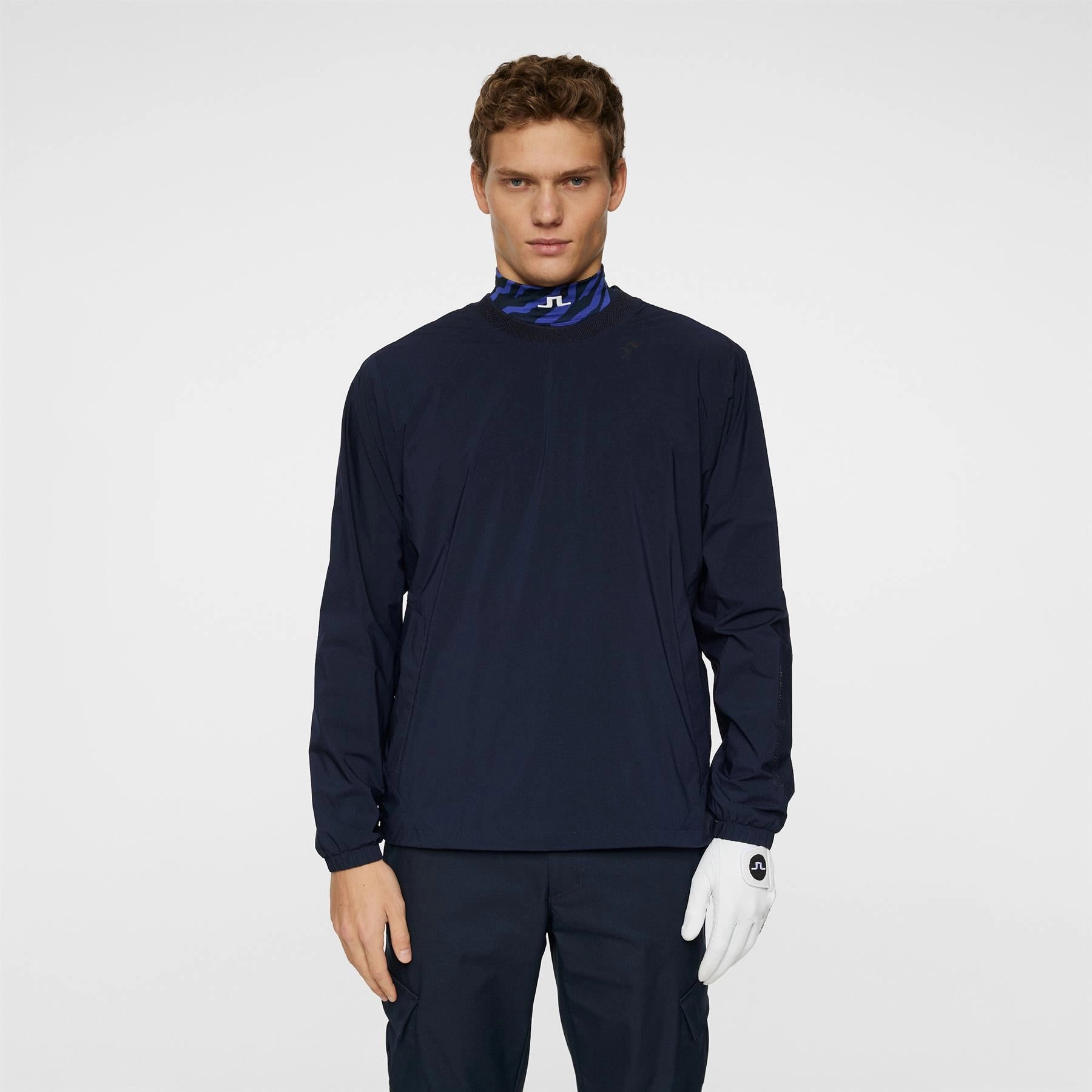 JL Pro Crew Neck Windbreaker Navy Premium J.Lindeberg menswear
