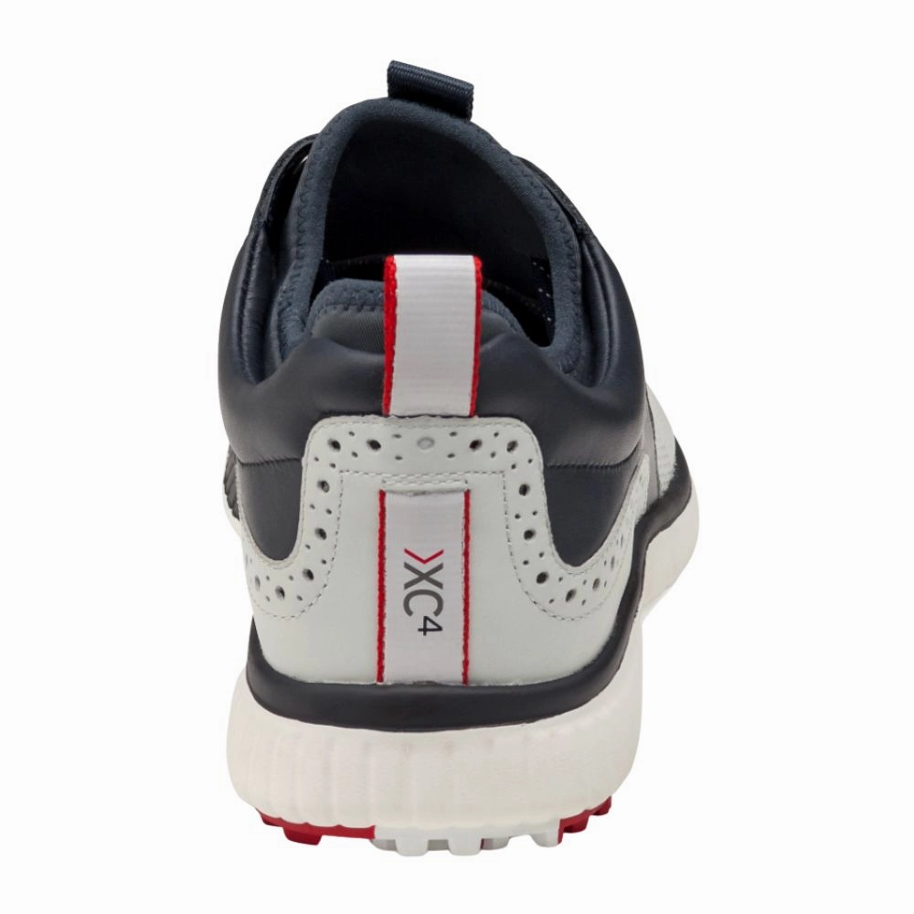 Johnston & Murphy Men's XC4 H1 Luxe Hybrid Golf Shoes - White/Navy Men's Shoes from Other Brands