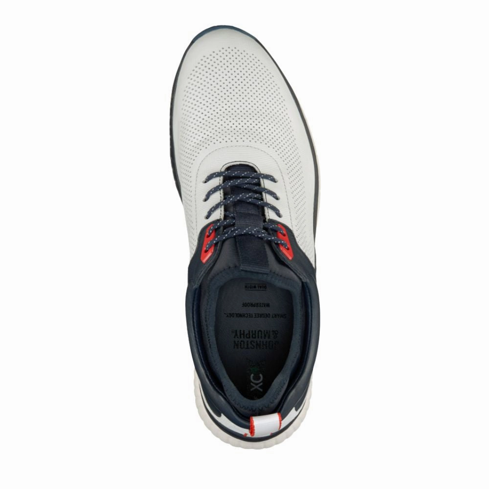Johnston & Murphy Men's XC4 H1 Luxe Hybrid Golf Shoes - White/Navy Men's Shoes from Other Brands