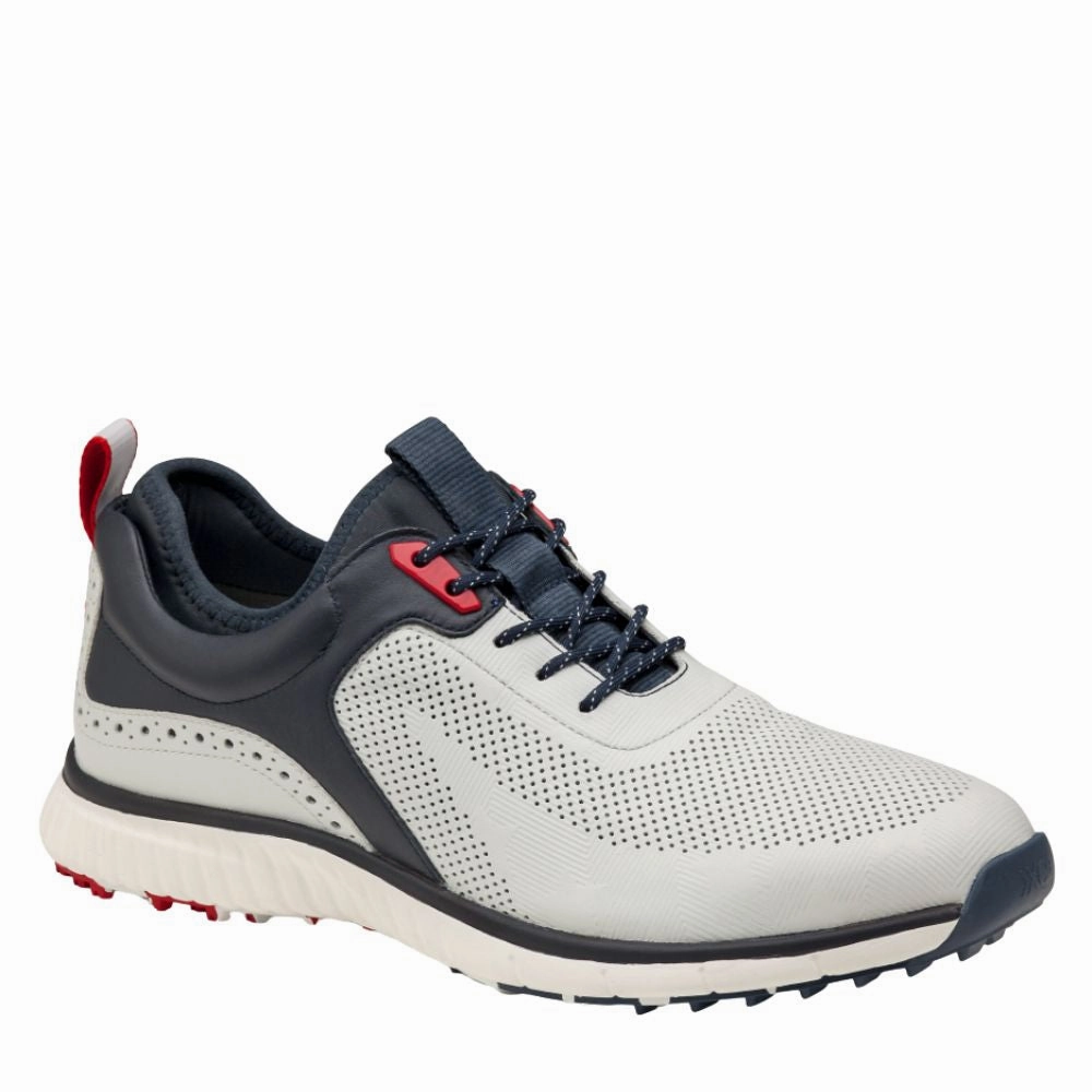 Johnston & Murphy Men's XC4 H1 Luxe Hybrid Golf Shoes - White/Navy Men's shoes from other brands