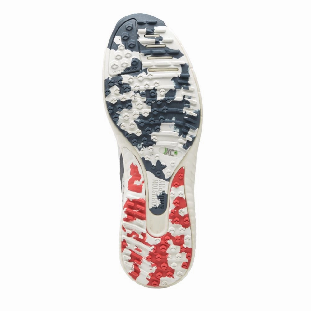 Johnston & Murphy Men's XC4 H1 Luxe Hybrid Golf Shoes - White/Navy Men's Shoes from Other Brands