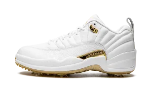 Jordan XII G NRG M22 "Jordan 12 Golf - White Metallic" Jordan golf stability shoes