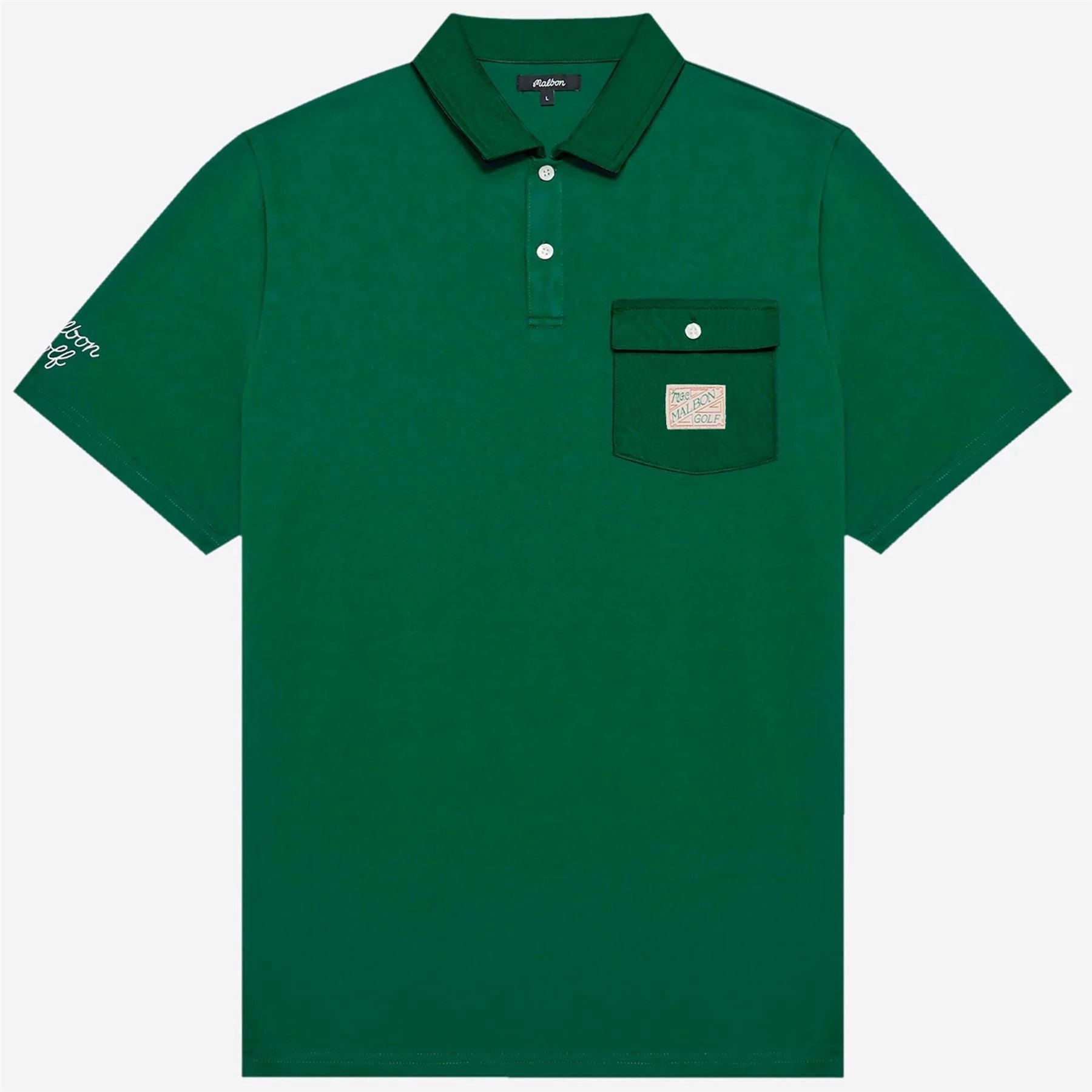 Jovis Solid Polo Kelly Green Malbon Men's Golf Lifestyle Wear