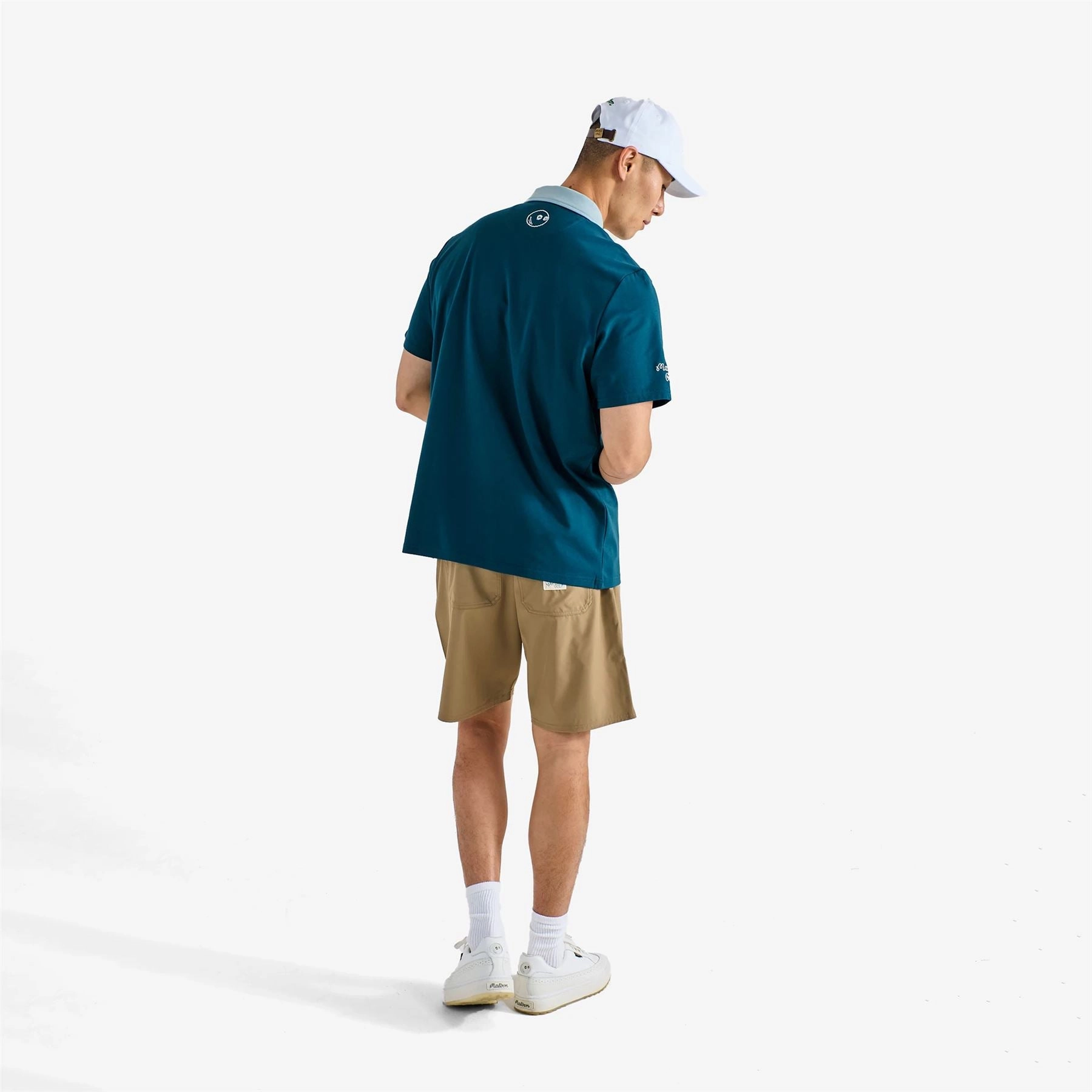 Jovis Solid Polo Ocean Malbon Men's Golf Lifestyle Wear