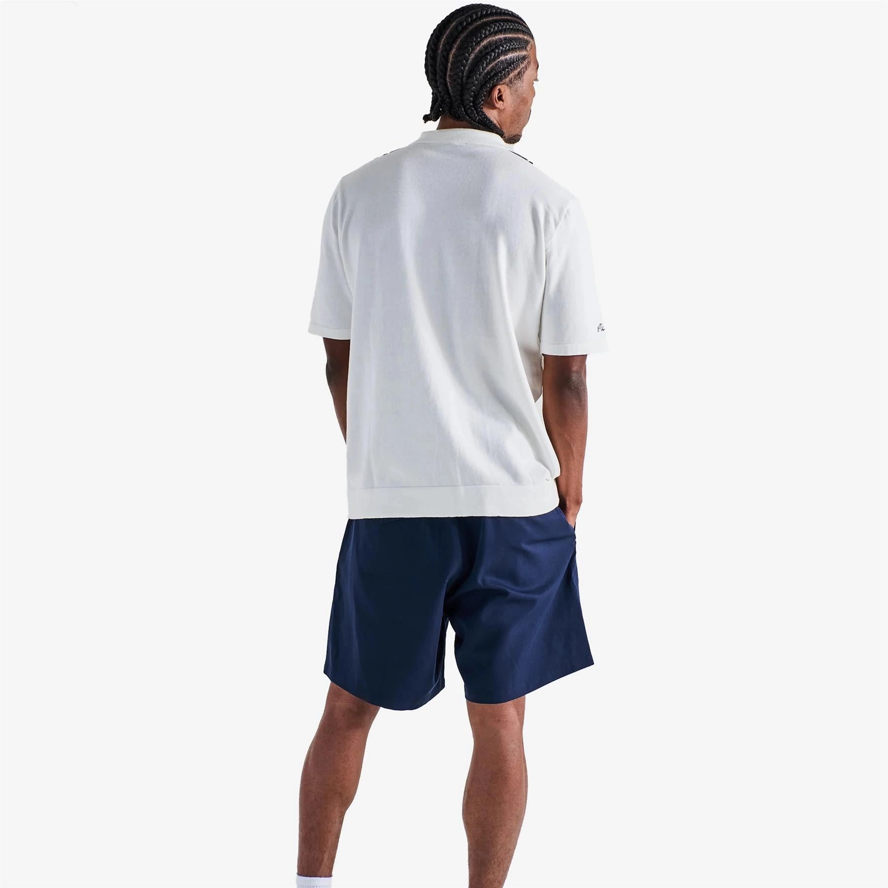 Jude Knit Polo Ivory Malbon Men's Golf Lifestyle Wear