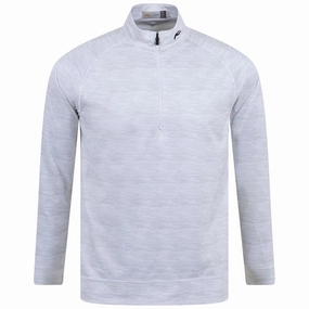 Keano Half Zip Mid Layer White Melange Kjus men's performance outerwear
