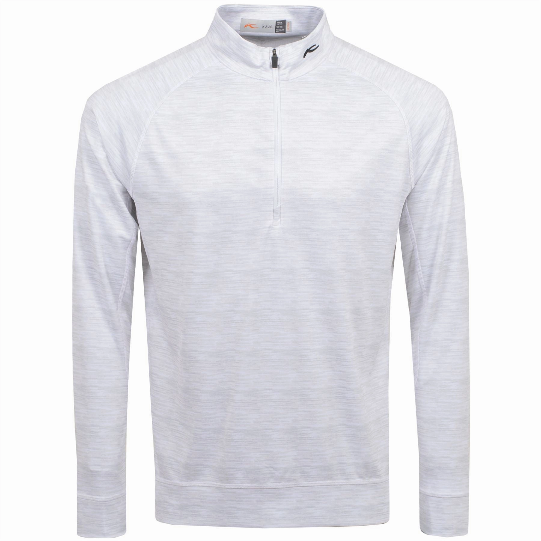 Keano Half Zip Mid Layer White Melange KJUS Men's Performance Clothing