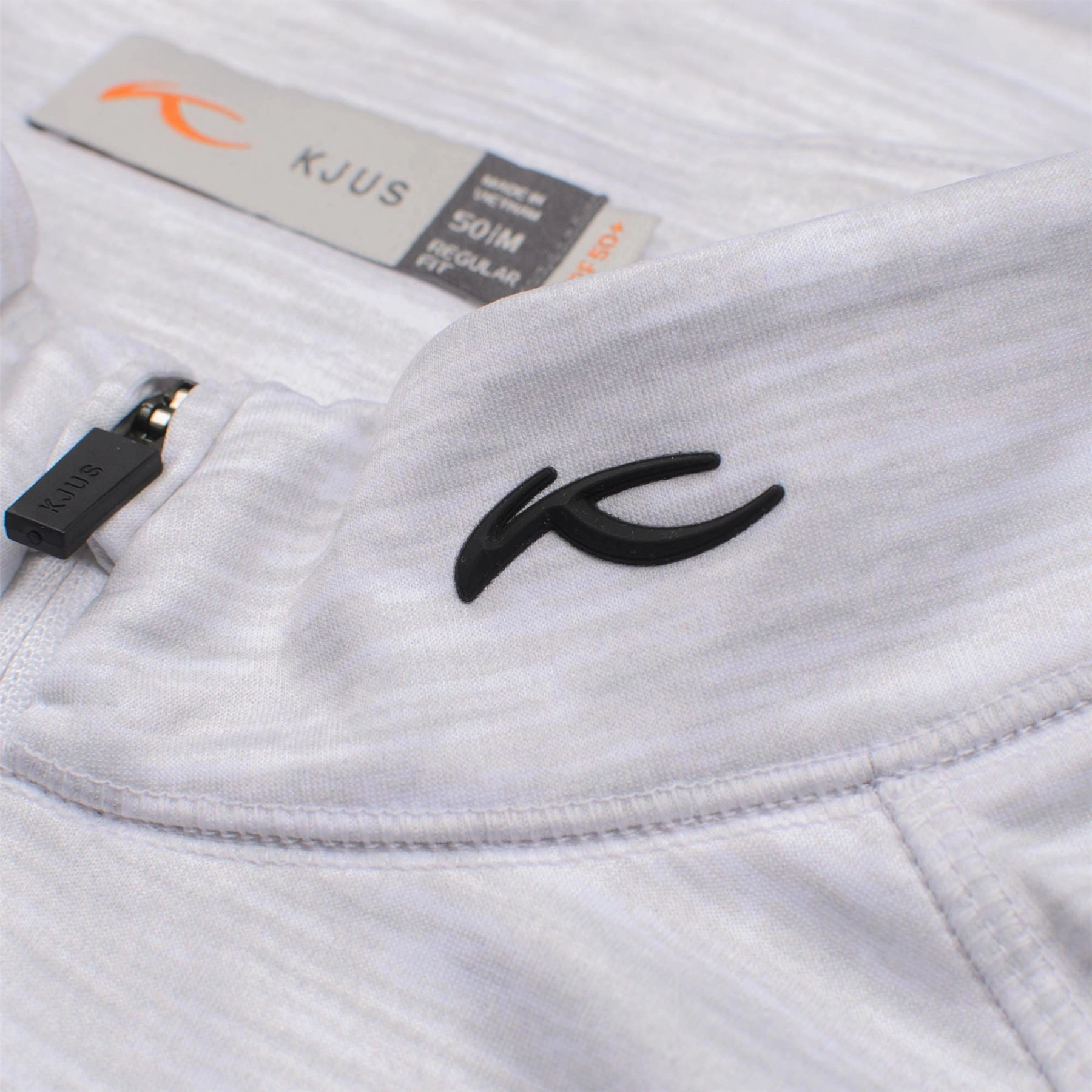 Keano Half Zip Mid Layer White Melange KJUS Men's Performance Clothing