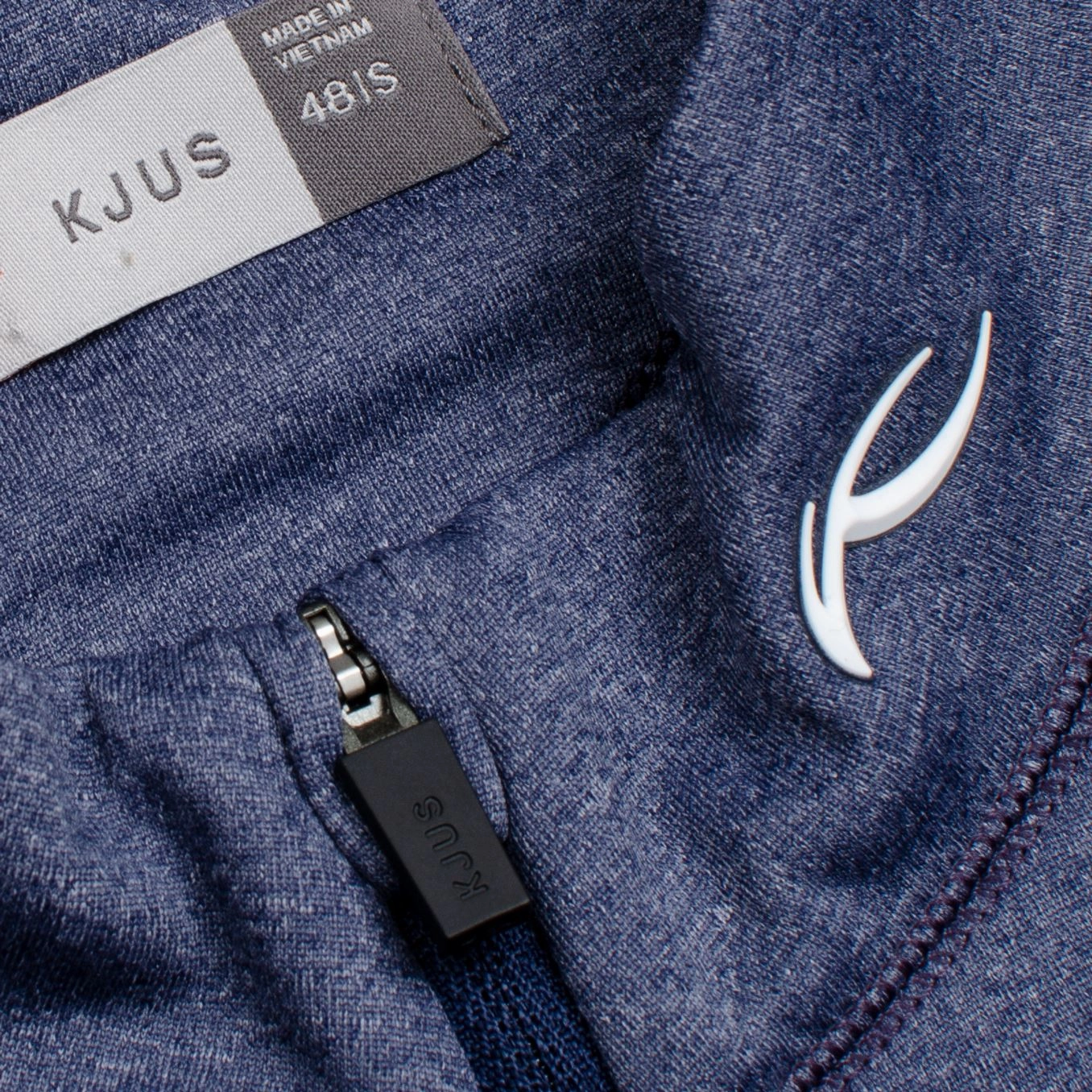 Keano Half Zip Regular Fit Mid Layer Atlanta Blue Melange KJUS Men's Performance Clothing