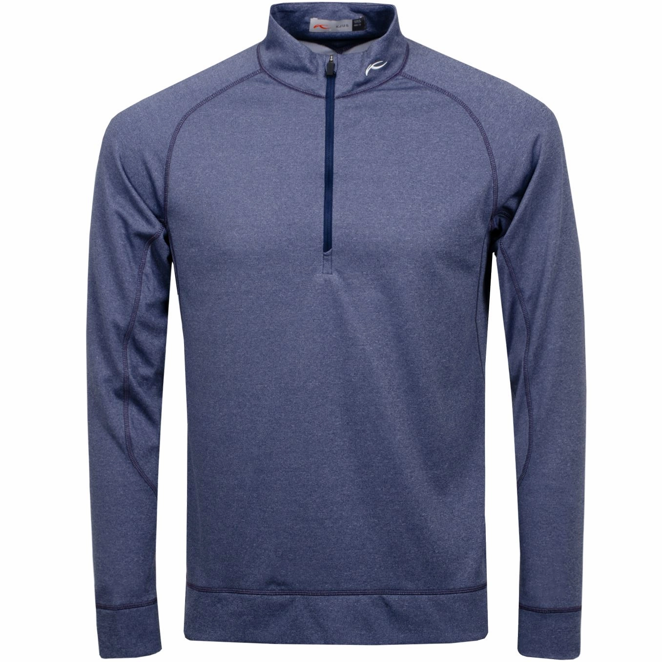 Keano Half Zip Regular Fit Mid Layer Atlanta Blue Melange Kjus men's performance outerwear
