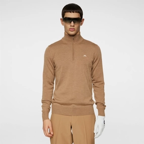 Kian Quarter Zip Golf Sweater Tigers Eye Premium J.Lindeberg menswear