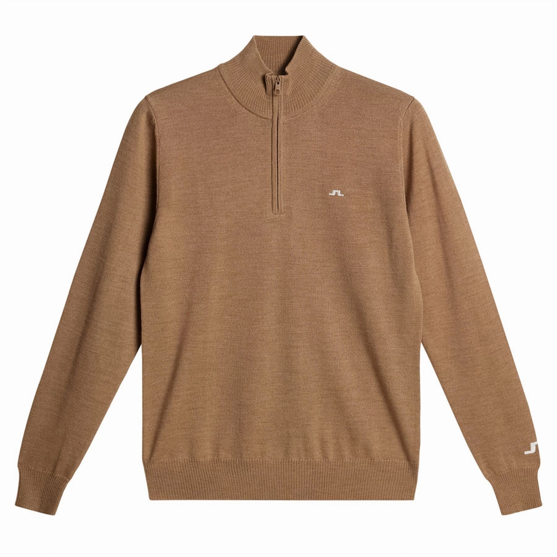 Kian Quarter Zip Golf Sweater Tigers Eye J.Lindeberg Golfwear for Men