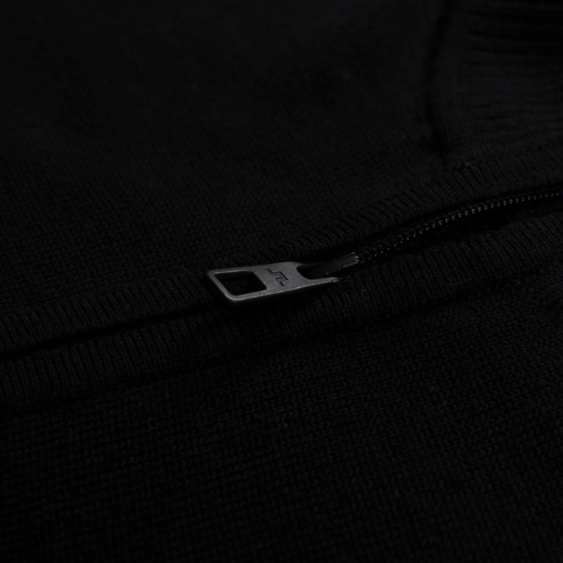 Kian Zipped Golf Sweater Black J.Lindeberg Golfwear for Men