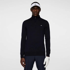 Kian Zipped Golf Sweater JL Navy Premium J.Lindeberg menswear